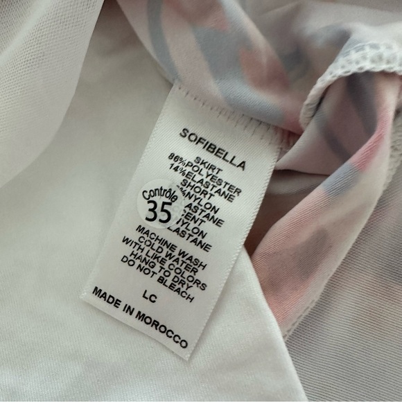 Sofibella Girls Orange and Pink Ruffled Mini‎ Skort Size Large - Picture 3 of 6